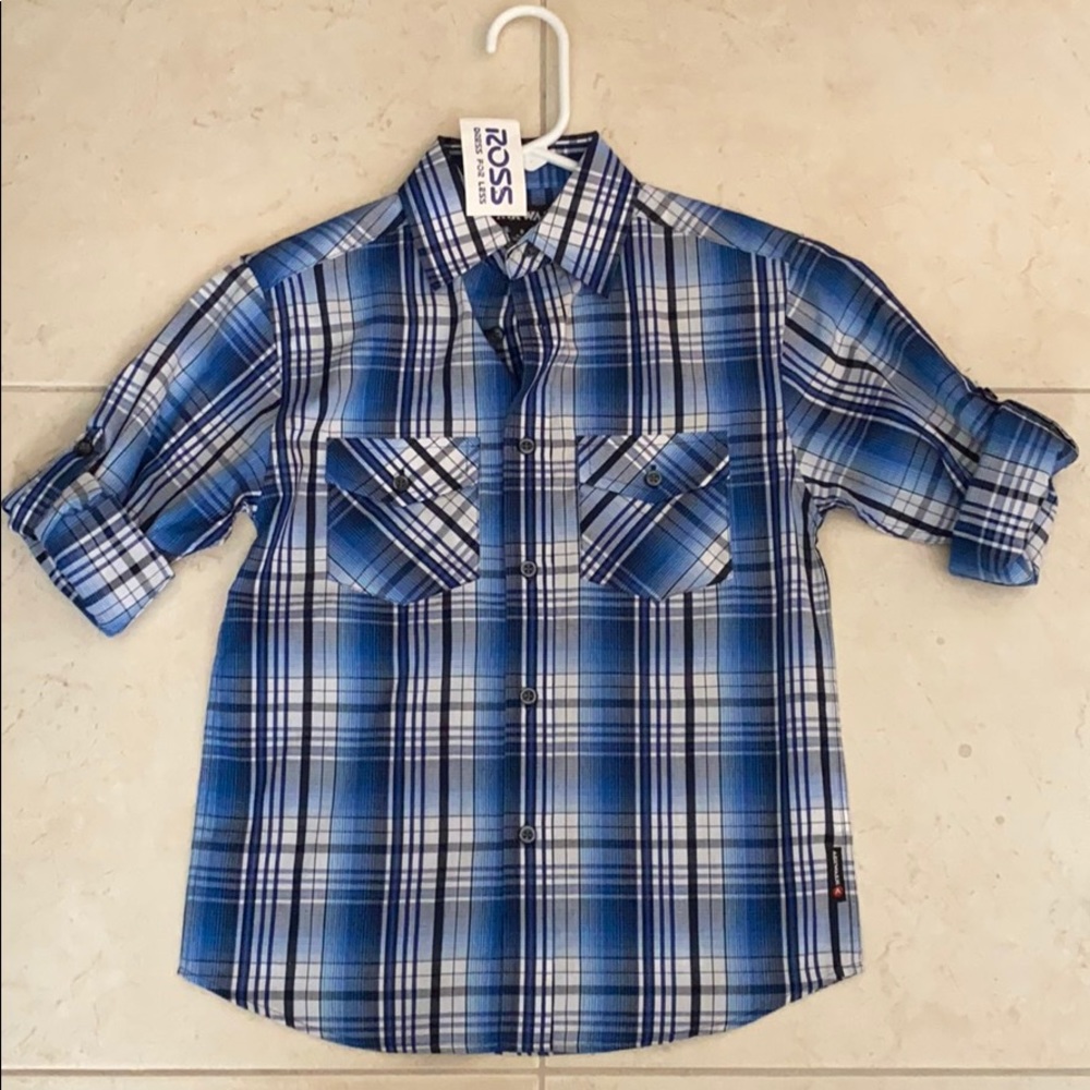 Airwalk blue plaid shirt
